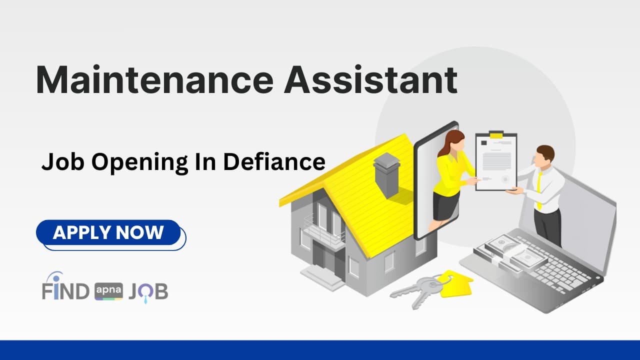 Maintenance Assistant Job Opportunity In Defiance